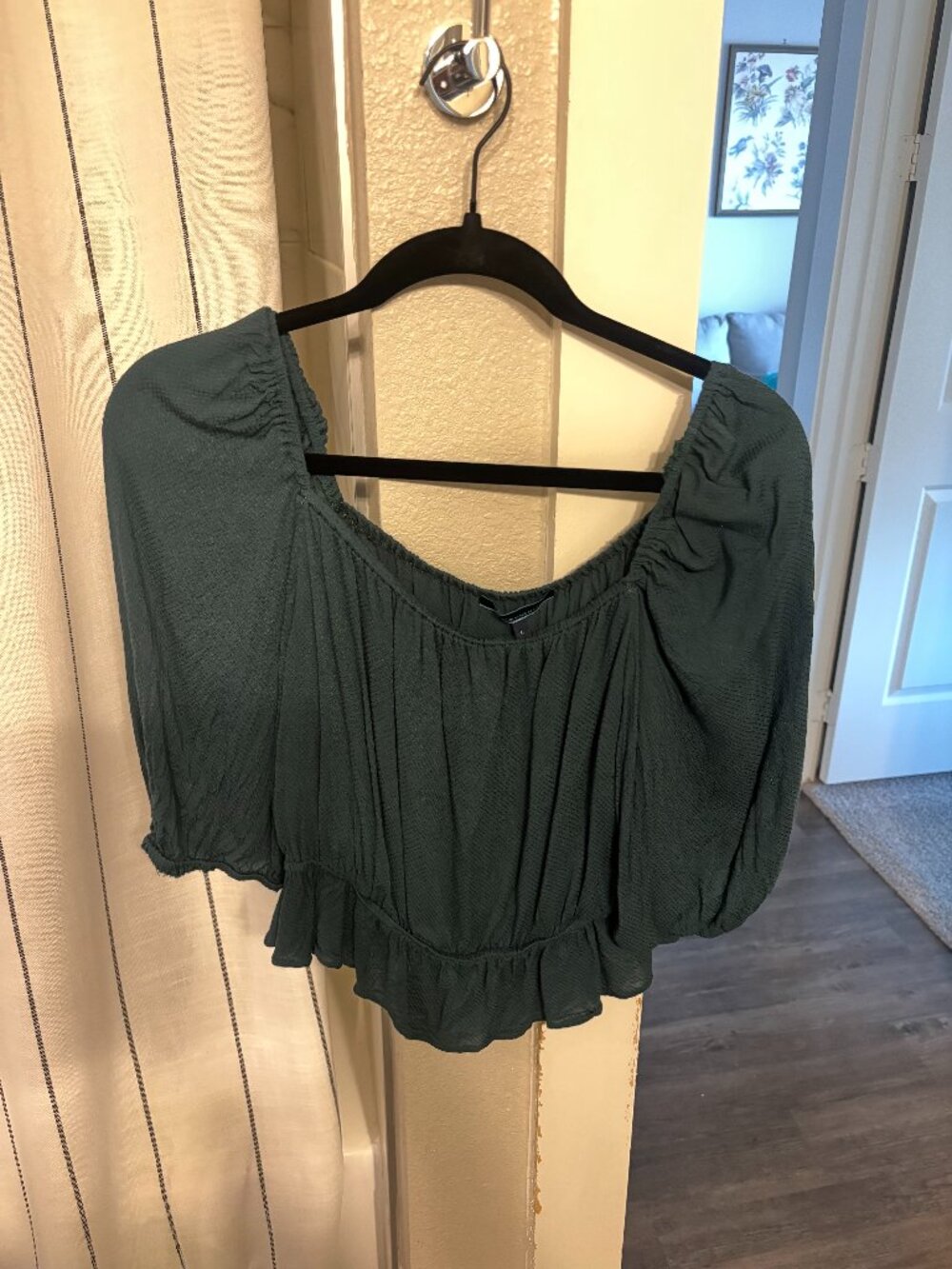 Shade and Shore Blue/Green Crop Top